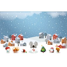 兒童玩具 冬季氛圍掛布, K-005 冬季 222