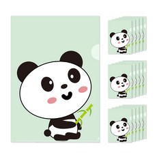 可愛設計L型文件夾, 熊貓, 16個