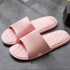 알럽홈 퀼팅솔 논슬립 거실 욕실화 핑크, 1개