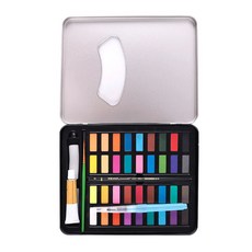 VISANG 緊急哥斯達黎加固體油漆+水刷套組, 36色