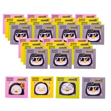 kumhong Pengsoo 橡皮擦 4 x 8p 套組, 黃色、粉色、灰色、綠色, 1套