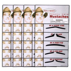 PARTYHAE 時尚鬍鬚5件組, 混色, 4套