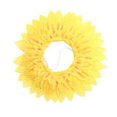 PARTYHAE 向日葵臉部造型頭套 58cm, 混色