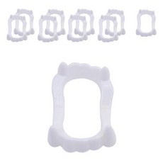 PARTYHAE 吸血鬼塑料牙齒派對道具, 混色, 10個