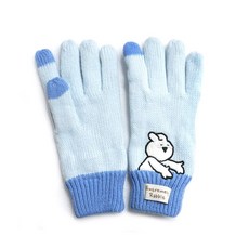 오버액션토끼 자수 오지 니트장갑 GGOAG30001