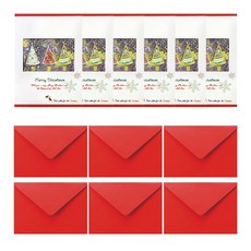 From&To 聖誕卡+信封套組 S201q6, 混色, 6套