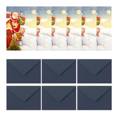 From&To 聖誕卡 + 信封組 S204q5, 混合顏色, 6套