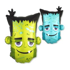 Wow Party Korea SuperShape 怪物頭造型氣球, 混合色, 2個