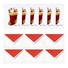 From&To 聖誕卡 + 信封套組 S202q4, 混合顏色, 6套