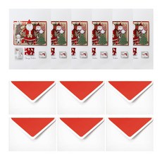 From&To 聖誕卡+信封套組 S206q6, 混色, 6套