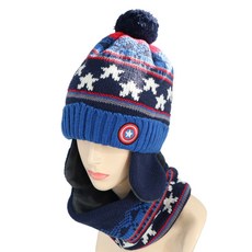 WINGHOUSE 孩童美國隊長造型防寒護頸帽