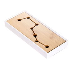 Artree原木茶道托盤 北斗七星, 白色的, 1個