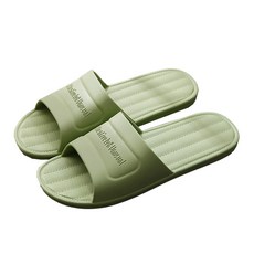 ILoveHome 點點線條防滑室內浴室拖鞋, 綠色, 1個