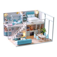 꼬미딜 시적인 생황 중형 미니어처하우스 DIY 키트 + 제작도구, 혼합색상, 1개