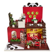 Kkomideal Panda 的廚房大型微型房屋 DIY 套件 + 手工工具, 混色