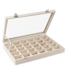 簡約攜帶型飾品珠寶盒 款式3 Y12, 1個