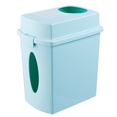 JH Company 투인원 멀티 티슈 쓰레기통, 블루, 1개