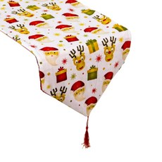 聖誕派對裝飾桌旗 Q02, 款式1, 35*180cm