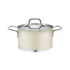 벨라쿠진 인덕션 아티잔 웜 양수 냄비, 24cm, 아이보리, 1개