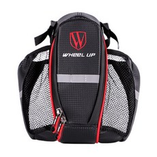 WHeeL UP GUNU 自行車騎行雙瓶馬鞍包, 紅色的, 1個