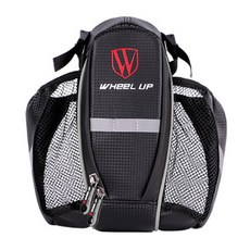 GUNU 자전거 라이딩 더블 보틀 새들백, 그레이, 1개