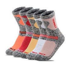 summit 登山運動女款長筒襪 5雙, 隨機發貨