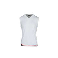 MASTER BEAR 男士打底拼色高爾夫針織背心 CVMP8015F0