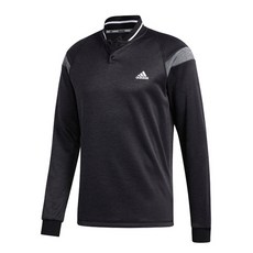adidas 愛迪達 男款保暖雙釦長袖高爾夫T恤 FQ8476