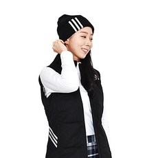 adidas 愛迪達 3線針織毛帽 GD8824, 黑色