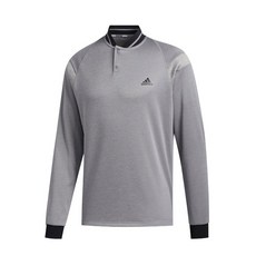 adidas 愛迪達 男款保暖雙釦長袖高爾夫T恤 FQ8477