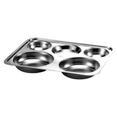 圓形不鏽鋼餐盤, 單色, 單品