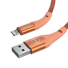 Mcdodo 麥多多 Indikator Lightning 8-pin 充電數據傳輸線, 橘色, 1個, 1.2m