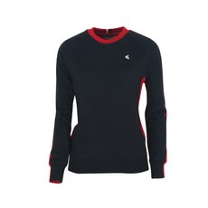 KIM YOUNG JOO SPORTS 女式前後彩色羊毛針織高爾夫襯衫 ATYJ5014W0