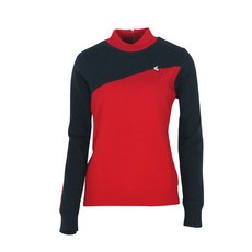 Ferra US 女式 Heyu 對角羊毛針織高爾夫襯衫 ATYJ5015W0