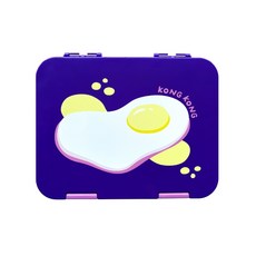 Kongkong 卡通圖案便當盒, 紫色, 1個