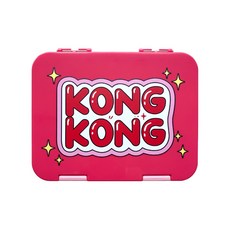 Kongkong 卡通圖案便當盒, 粉色, 1個