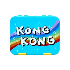Kongkong 卡通圖案便當盒, 天藍色, 1個