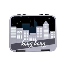 Kongkong 卡通圖案便當盒, 黑色, 1個