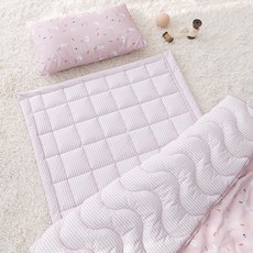 azam 竹棉嬰兒睡墊組, 粉色