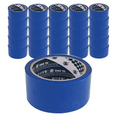 友林 中磅彩色封箱膠帶 50m, 藍色, 50個