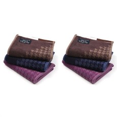 Jisol千鳥格運動毛巾, 混色, 6個