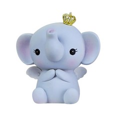 JHCompany 아기 천사 코끼리 저금통 M, 블루, 1개