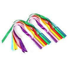 Gemboulder 孩童安全玩具絲帶棒 6種*2入, 混色