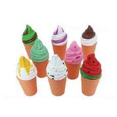 軟磁鐵冰淇淋玩具 8 件套, 混色