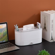 摩登桌邊衛生紙盒, 灰色的, 1個