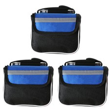 GUNU自行車騎行網狀魔鬼氈收納包, 藍色, 3個