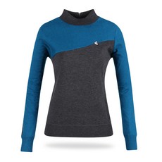 LUX GOLF 女款拼色高爾夫羊毛防風針織外套 LB20W801W