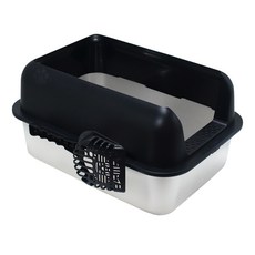 Catnage 高頂不銹鋼貓馬桶, 黑色