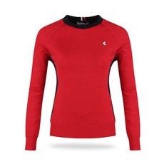 KIM YOUNG JOO SPORTS 力士高爾夫女款拼色高爾夫羊毛防風防風針織衫LB20W802W