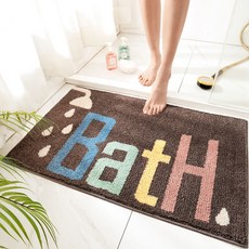 浴室地墊 M號, 可可, 1個